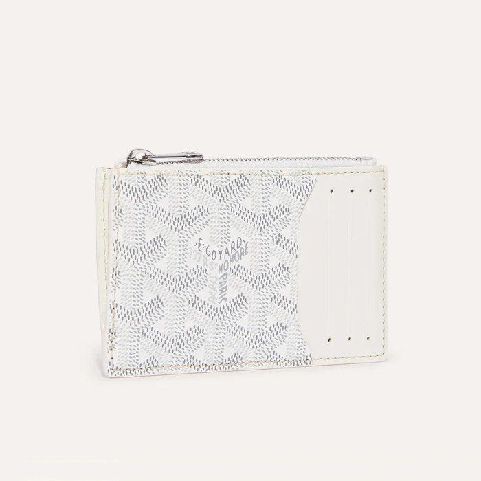 NIGO GOYARD Bourbon Men's and Women's Old Flower Full Print Zipper Closure Canvas Patchwork Leather Card Case Bag Bags #nigo75123
