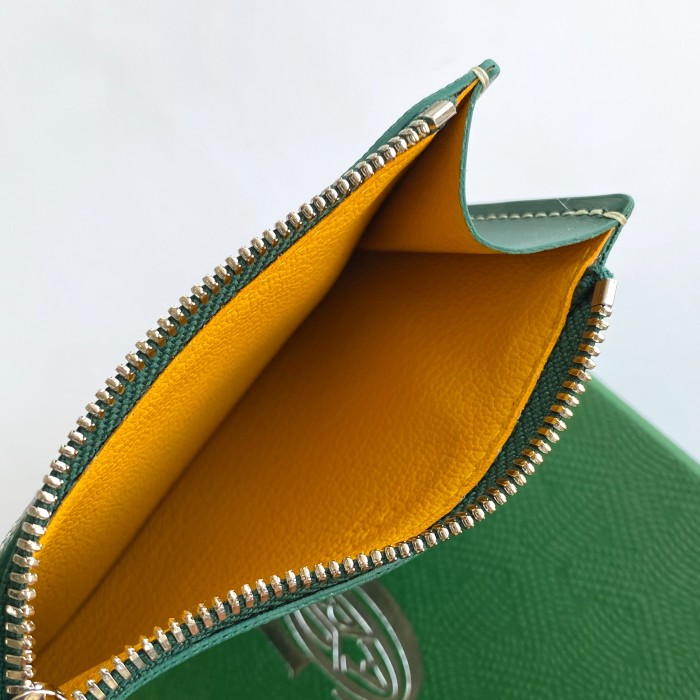 NIGO GOYARD Bourbon Men's and Women's Old Flower Full Print Zipper Closure Canvas Patchwork Leather Card Case Bag Bags #nigo75123