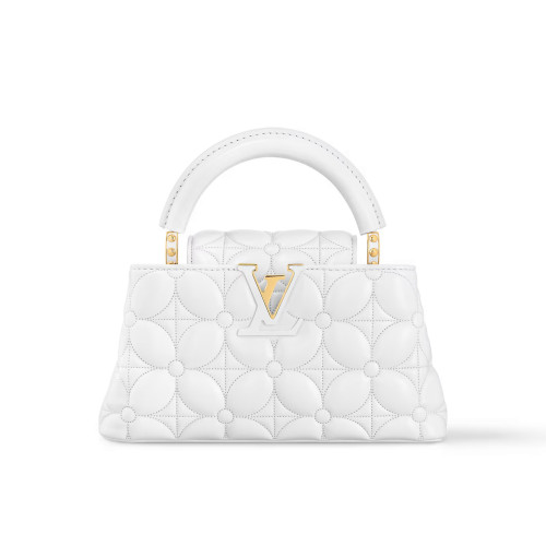 NIGO Louis Vuitton Capucines East-West Women's Monogram Logo Solid Color Leather Shoulder Crossbody Tote Bag Bags #nigo75155
