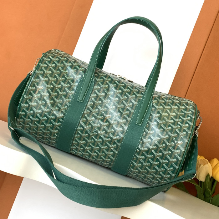 NIGO GOYARD Barrel 40 Men's And Women's Logo Printing Canvas Collocation Calf Leather Sports Bag Travel Bags #nigo75143