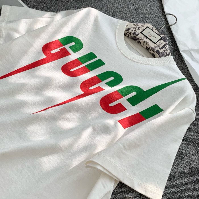 NIGO Gucci Men's Summer Blade Letter Print Round Neck Solid Color Cotton Short Sleeve T-Shirt #nigo75156