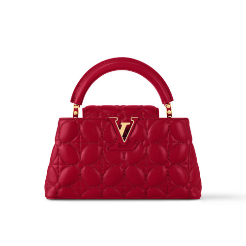 NIGO Louis Vuitton Capucines East-West Women's Monogram Logo Solid Color Leather Shoulder Crossbody Tote Bag Bags #nigo75155