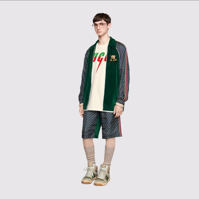 NIGO Gucci Men's Summer Blade Letter Print Round Neck Solid Color Cotton Short Sleeve T-Shirt #nigo75156