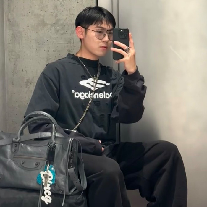 NIGO Balenciaga 3b Sport Icon Medium Fit Layered T-shirt Men's Retro High Street Trend Round Neck Spring And Autumn Fake Two T-shirt #nigo71846