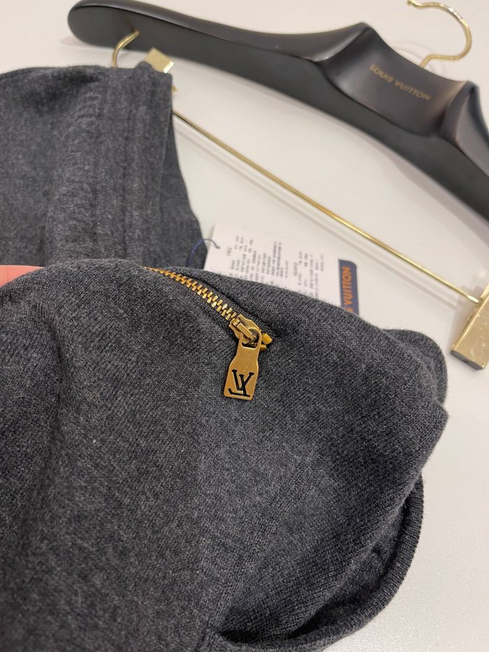NIGO Louis Vuitton Men's Spring & Autumn Solid Color Reversible Jacquard Wool Knit Casual Pants #nigo75175