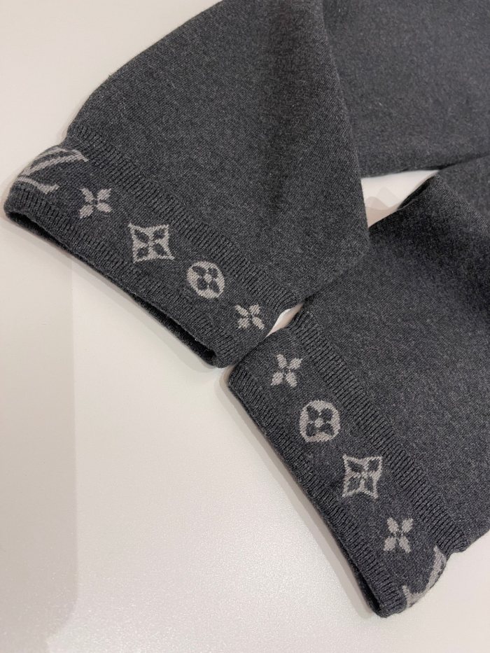 NIGO Louis Vuitton Men's Spring & Autumn Solid Color Reversible Jacquard Wool Knit Casual Pants #nigo75175