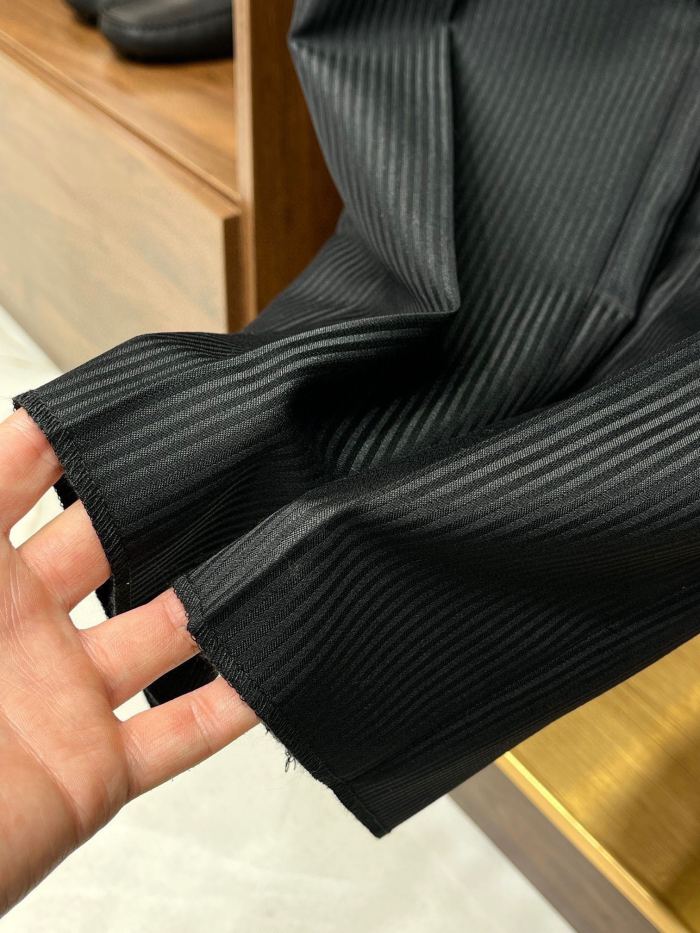 NIGO Louis Vuitton Men's Spring and Autumn Striped Solid Color Lapel Single Breasted Blazer Jacket Casual Pants Ngvp #nigo9897