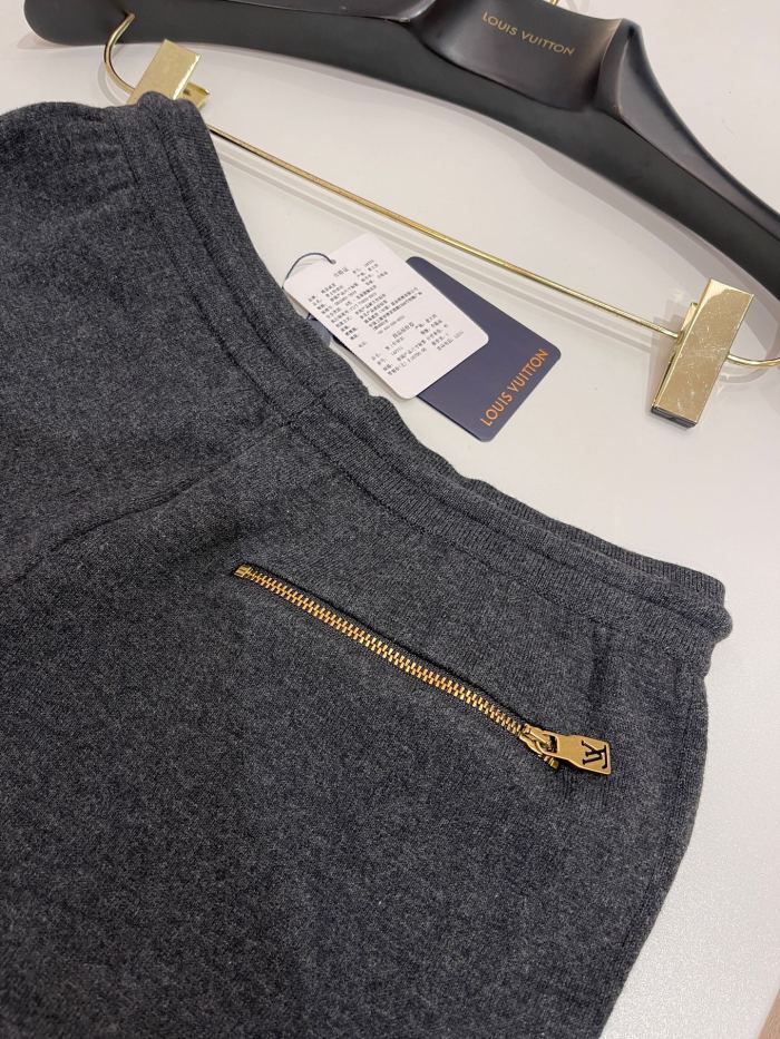 NIGO Louis Vuitton Men's Spring & Autumn Solid Color Reversible Jacquard Wool Knit Casual Pants #nigo75175