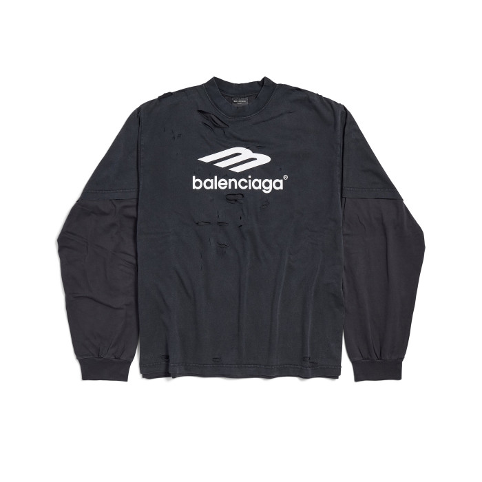 NIGO Balenciaga 3b Sport Icon Medium Fit Layered T-shirt Men's Retro High Street Trend Round Neck Spring And Autumn Fake Two T-shirt #nigo71846