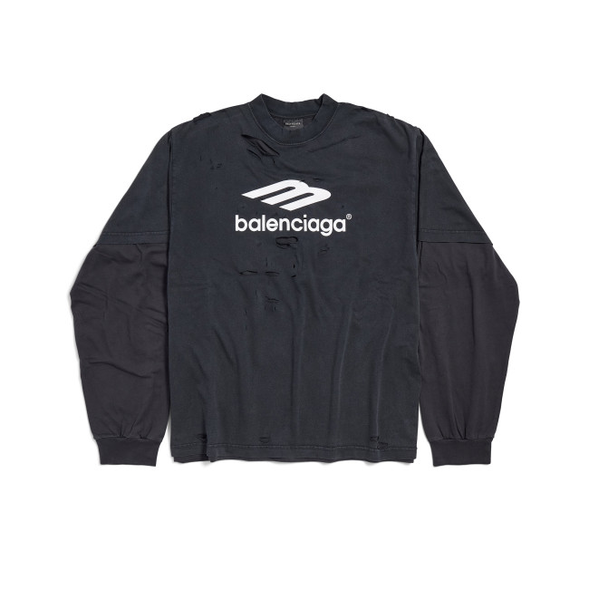 NIGO Balenciaga 3b Sport Icon Medium Fit Layered T-shirt Men's Retro High Street Trend Round Neck Spring And Autumn Fake Two T-shirt #nigo71846