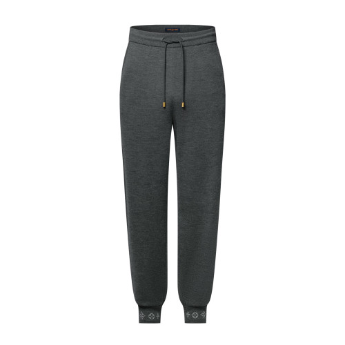 NIGO Louis Vuitton Men's Spring & Autumn Solid Color Reversible Jacquard Wool Knit Casual Pants #nigo75175