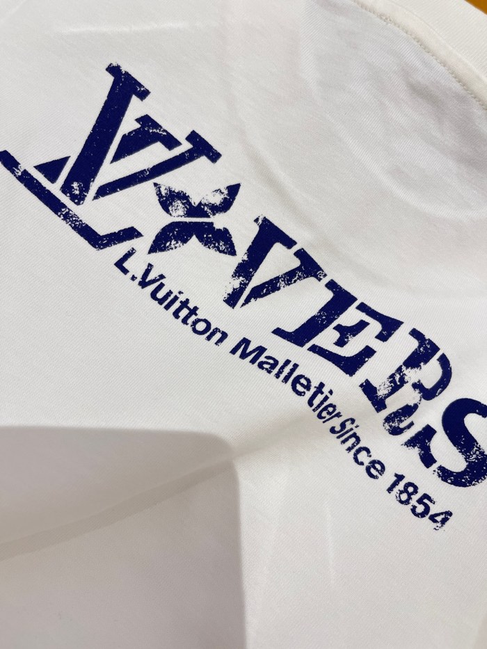 NIGO Louis Vuitton Men's Summer Embellished Graphic Cotton Crew Neck Short Sleeve T-Shirt #nigo71829