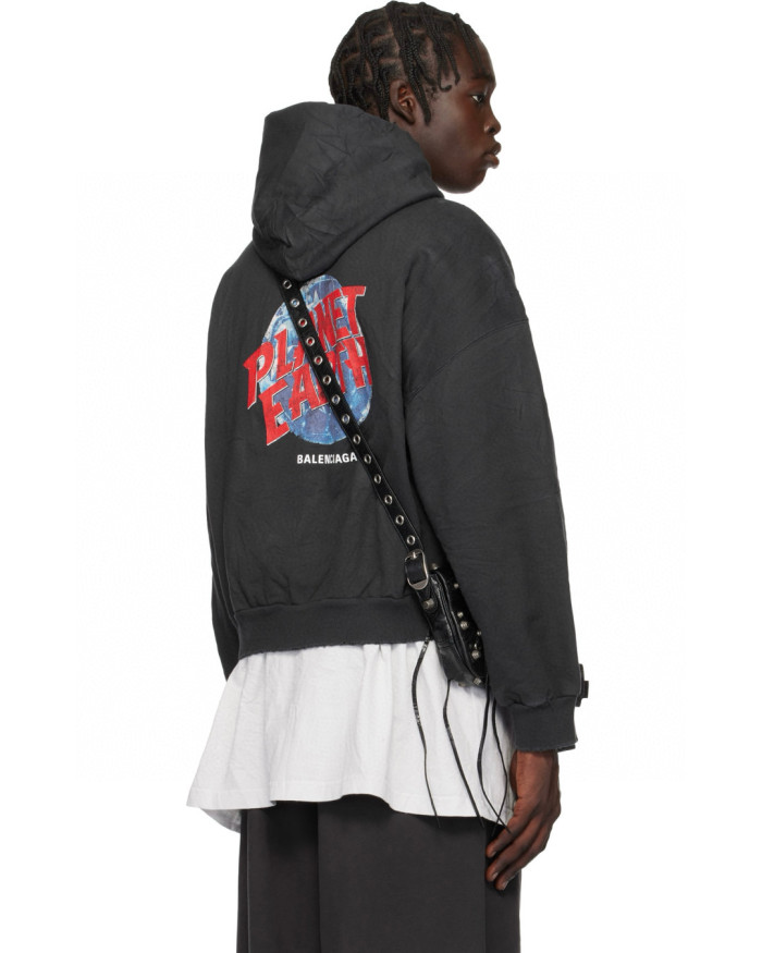 NIGO Balenciaga Men's Spring and Autumn Pattern Printed Hooded Regular Fit Zipper Long Sleeve Jacket Stretch Waistband Pants Set Suit #nigo74232