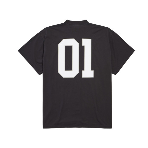 NIGO Balenciaga Basketball Series Men’s Black And White Retro Plain Knit Silhouette T-shirt 01 Jersey High Street Trendy Short Sleeve Round Neck Loose T-shirt #nigo71857