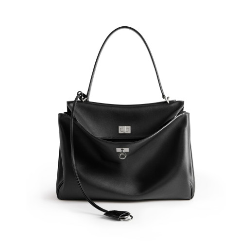 NIGO Balenciaga Women's Fashion Rodeo Medium Handbag Casual Pure Color Cowhide Leather Shoulder Crossbody Bags Bags 7897722AA4U1000 Ngvp #nigo9916