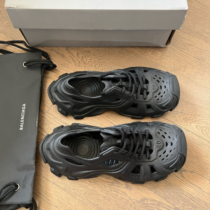 NIGO Balenciaga Men's Spring, Summer And Autumn Round Toe Solid Color Rubber Lace Up Low Top Sports Casual Shoes #nigo71872