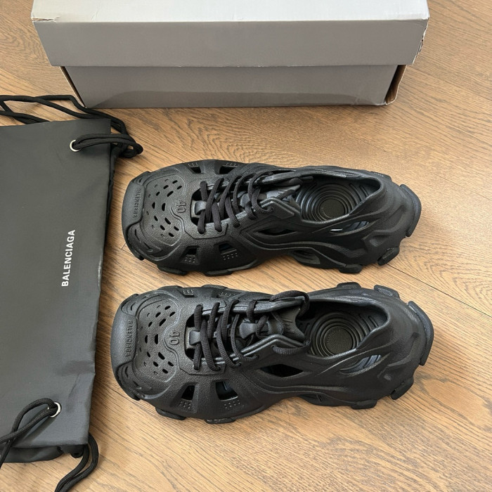 NIGO Balenciaga Men's Spring, Summer And Autumn Round Toe Solid Color Rubber Lace Up Low Top Sports Casual Shoes #nigo71872
