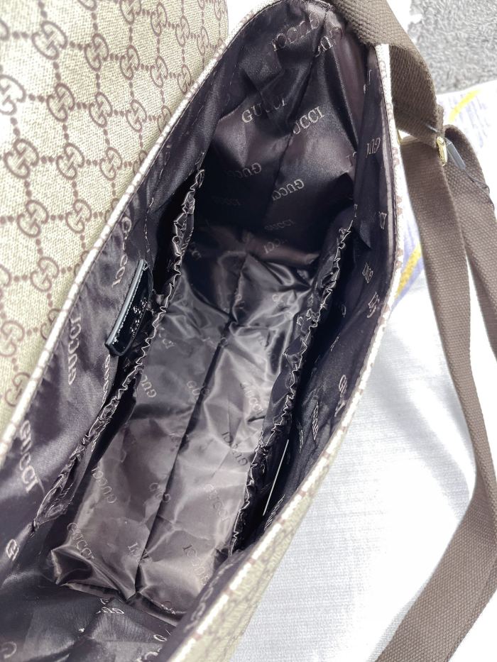 NIGO Gucci Kid's Logo Leather Logo Mommy Bag Shoulder Crossbody Bag #nigo37445