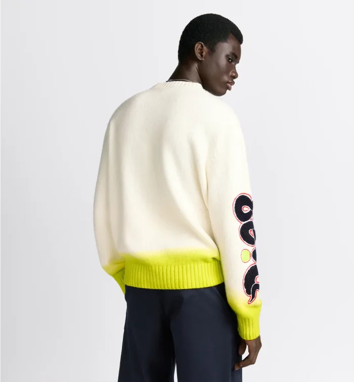 NIGO Dior Men's Dior And Kaws Sweater Spring, Fall And Winter Embroidered Crew Neck Gradient Long Sleeve Sweater #nigo71836