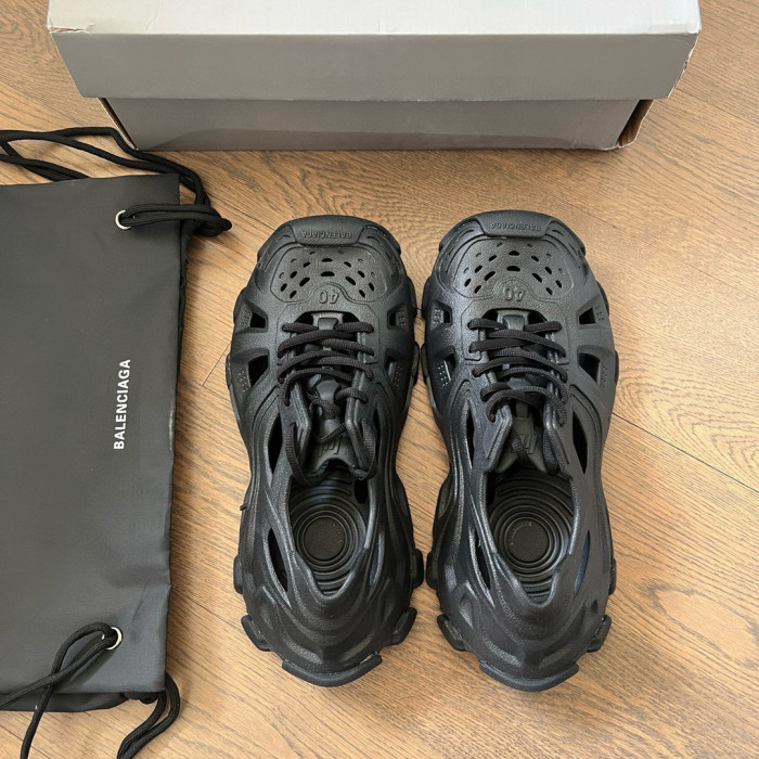 NIGO Balenciaga Men's Spring, Summer And Autumn Round Toe Solid Color Rubber Lace Up Low Top Sports Casual Shoes #nigo71872