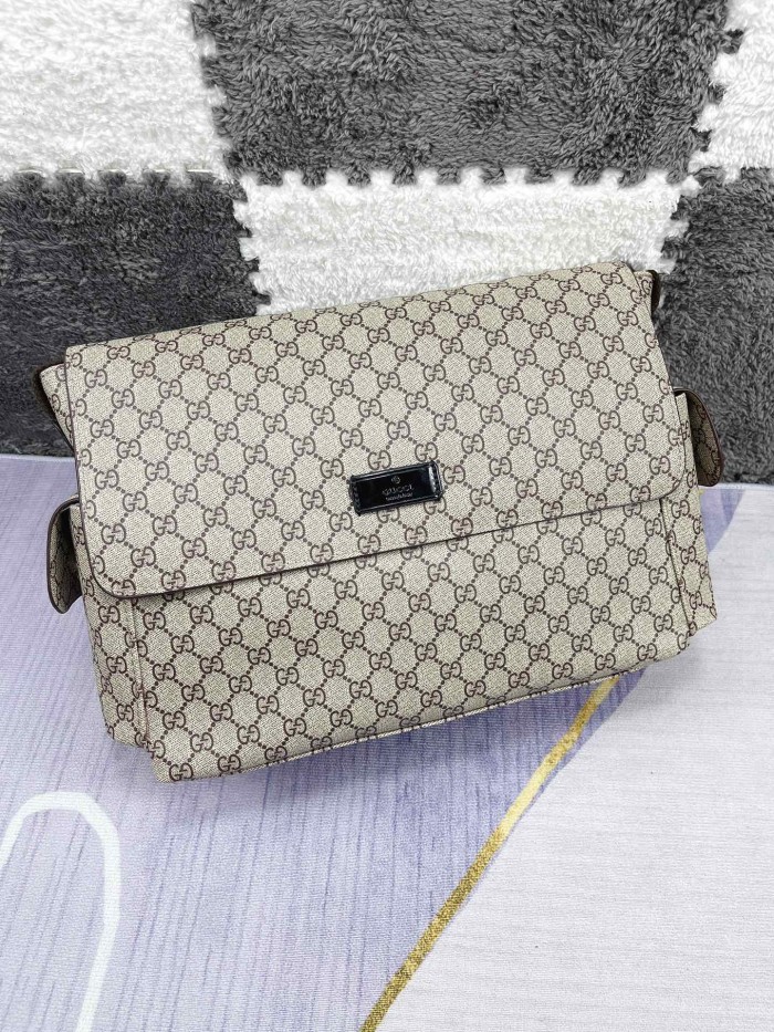 NIGO Gucci Kid's Logo Leather Logo Mommy Bag Shoulder Crossbody Bag #nigo37445