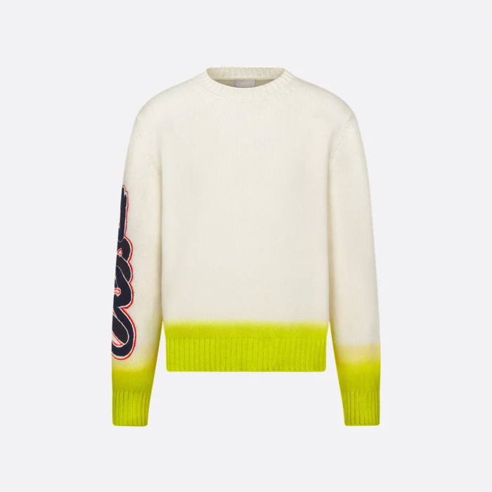 NIGO Dior Men's Dior And Kaws Sweater Spring, Fall And Winter Embroidered Crew Neck Gradient Long Sleeve Sweater #nigo71836