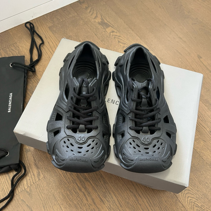 NIGO Balenciaga Men's Spring, Summer And Autumn Round Toe Solid Color Rubber Lace Up Low Top Sports Casual Shoes #nigo71872