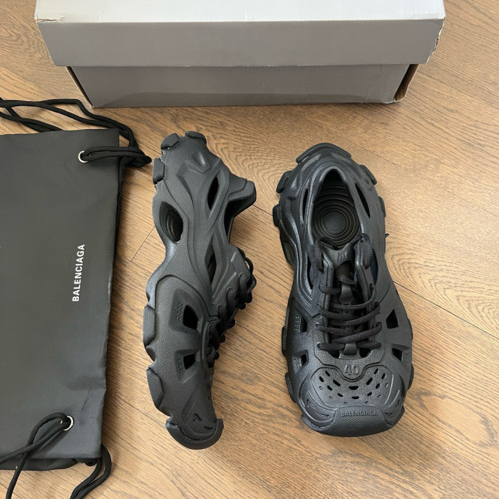 NIGO Balenciaga Men's Spring, Summer And Autumn Round Toe Solid Color Rubber Lace Up Low Top Sports Casual Shoes #nigo71872