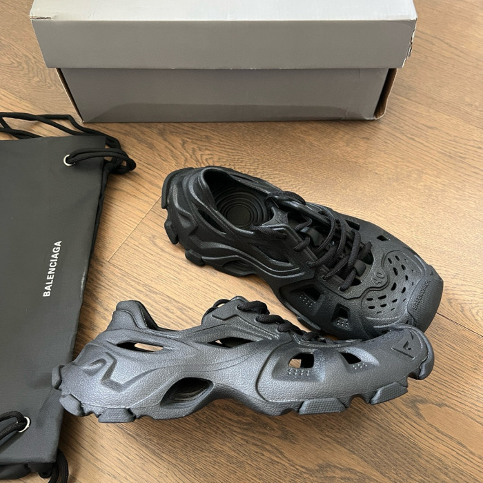 NIGO Balenciaga Men's Spring, Summer And Autumn Round Toe Solid Color Rubber Lace Up Low Top Sports Casual Shoes #nigo71872