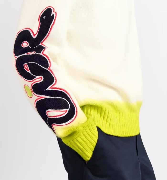 NIGO Dior Men's Dior And Kaws Sweater Spring, Fall And Winter Embroidered Crew Neck Gradient Long Sleeve Sweater #nigo71836