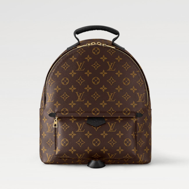 NIGO Louis Vuitton Women's Palm Springs Medium Shoulder Bag Logo Printed Zipper Closure Cowhide Backpack Solid Color Casual Bags #nigo71874