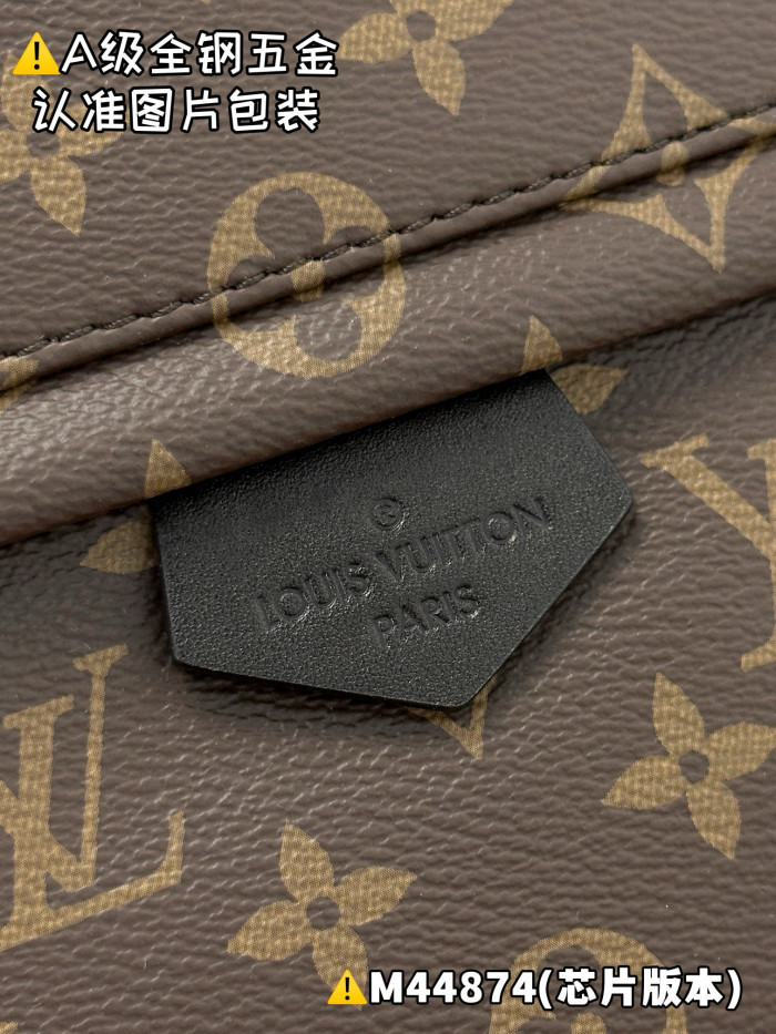 NIGO Louis Vuitton Women's Palm Springs Medium Shoulder Bag Logo Printed Zipper Closure Cowhide Backpack Solid Color Casual Bags #nigo71874