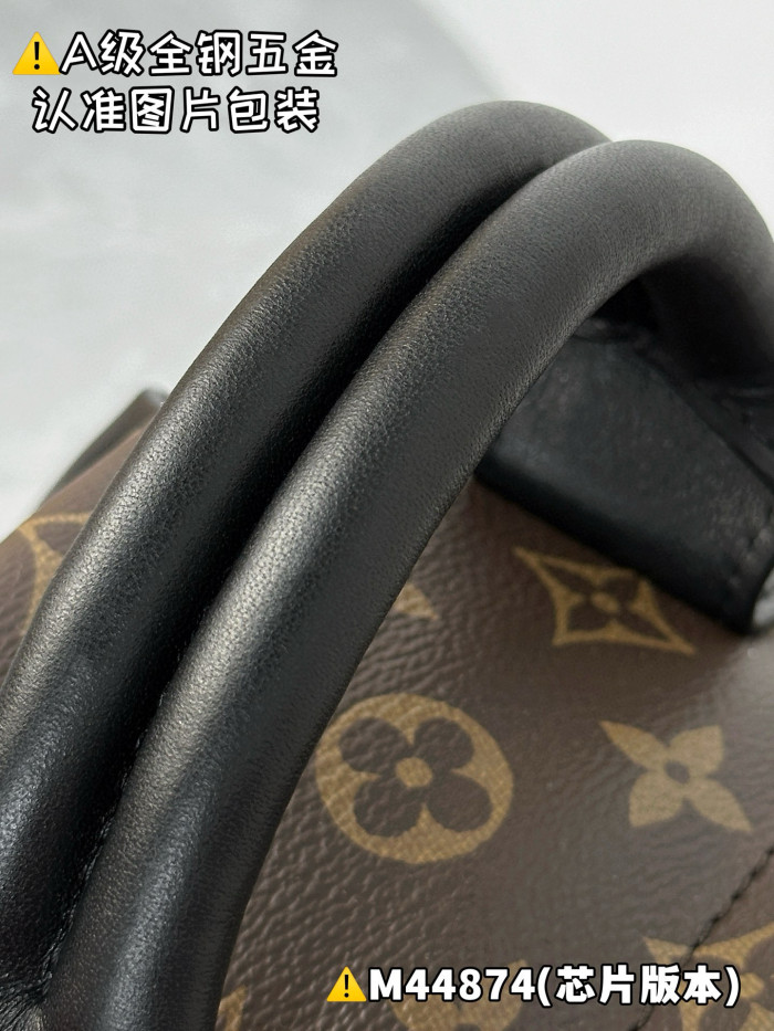 NIGO Louis Vuitton Women's Palm Springs Medium Shoulder Bag Logo Printed Zipper Closure Cowhide Backpack Solid Color Casual Bags #nigo71874