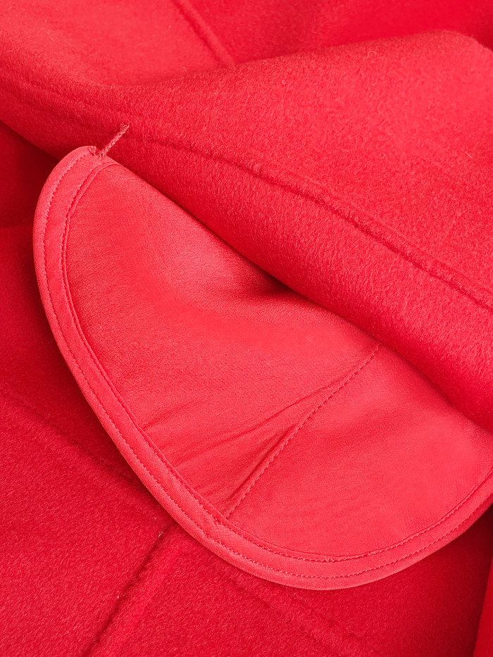 NIGO Valentino Women's Autumn And Winter Solid Color Wool Bowknot Single Breasted Compact Drap Cape Shawl Coat #nigo9918