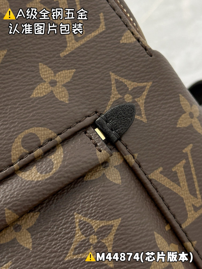 NIGO Louis Vuitton Women's Palm Springs Medium Shoulder Bag Logo Printed Zipper Closure Cowhide Backpack Solid Color Casual Bags #nigo71874