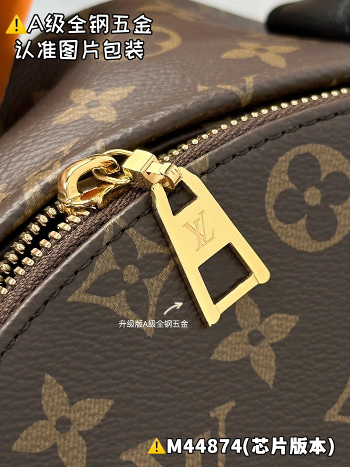 NIGO Louis Vuitton Women's Palm Springs Medium Shoulder Bag Logo Printed Zipper Closure Cowhide Backpack Solid Color Casual Bags #nigo71874