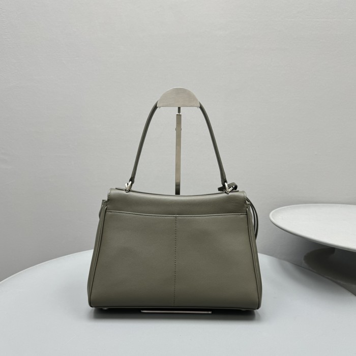 NIGO Balenciaga Women's Solid Color Large Capacity Rodeo Small Tote Casual Leather Silver Button Casual Shoulder Crossbody Bags Ngvp #nigo9917