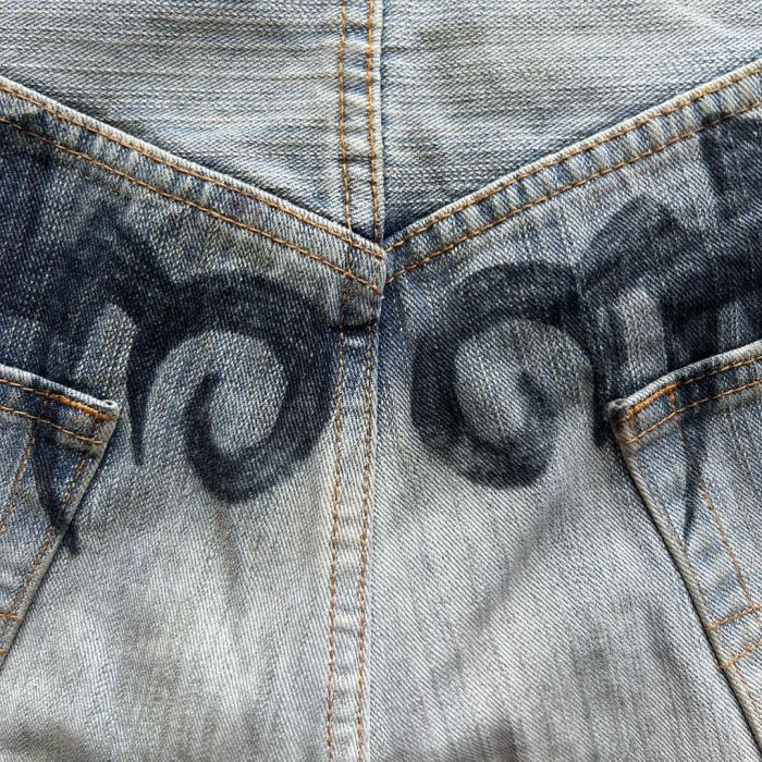 NIGO Men's Four Seasons Pattern Printed Solid Color Loose Cotton Jeans Autonomous Label-Free Casual Pants Ngvp #nigo9921