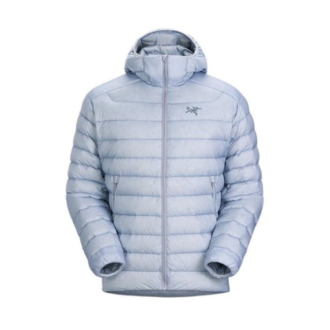 NIGO Arcteryx Men's Solid Color Zipper Lightweight Goose Down Windproof Long Sleeve Hooded Puffer Down Jacket #nigo71889