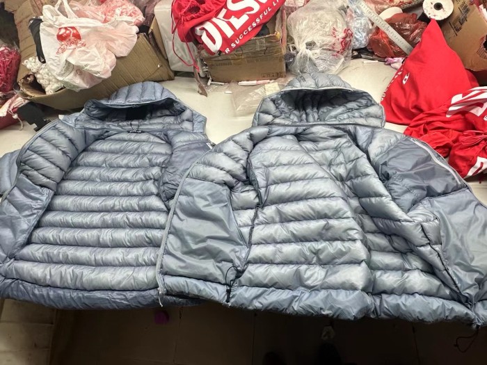 NIGO Arcteryx Men's Solid Color Zipper Lightweight Goose Down Windproof Long Sleeve Hooded Puffer Down Jacket #nigo71889