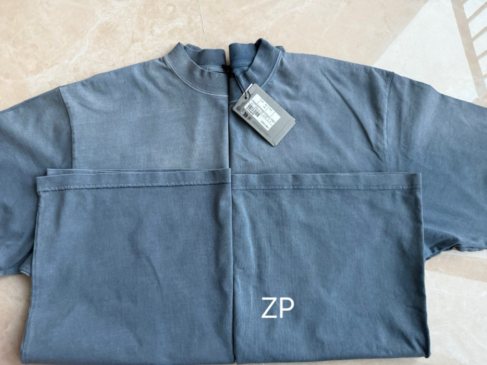 NIGO Balenciaga Men's Summer Half Turtleneck Cotton Washed Gradient Logo Print Short Sleeve Political Campaign T-Shirt #nigo71898