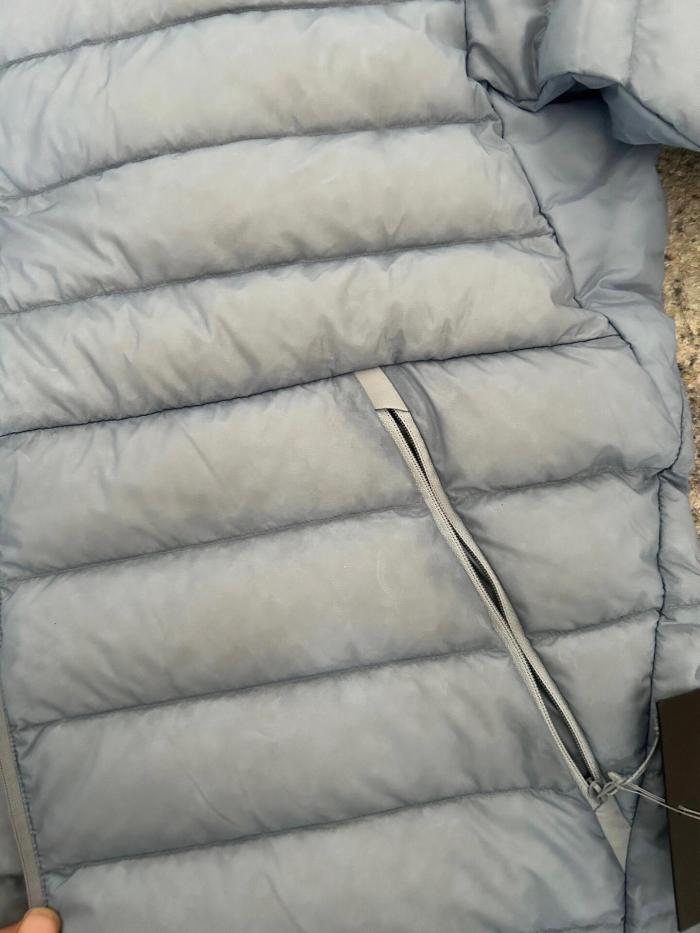NIGO Arcteryx Men's Solid Color Zipper Lightweight Goose Down Windproof Long Sleeve Hooded Puffer Down Jacket #nigo71889