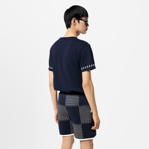 NIGO Louis Vuitton Men's Summer Jacquard Pattern Cotton Round Neck Short Sleeve T-Shirt #nigo71896