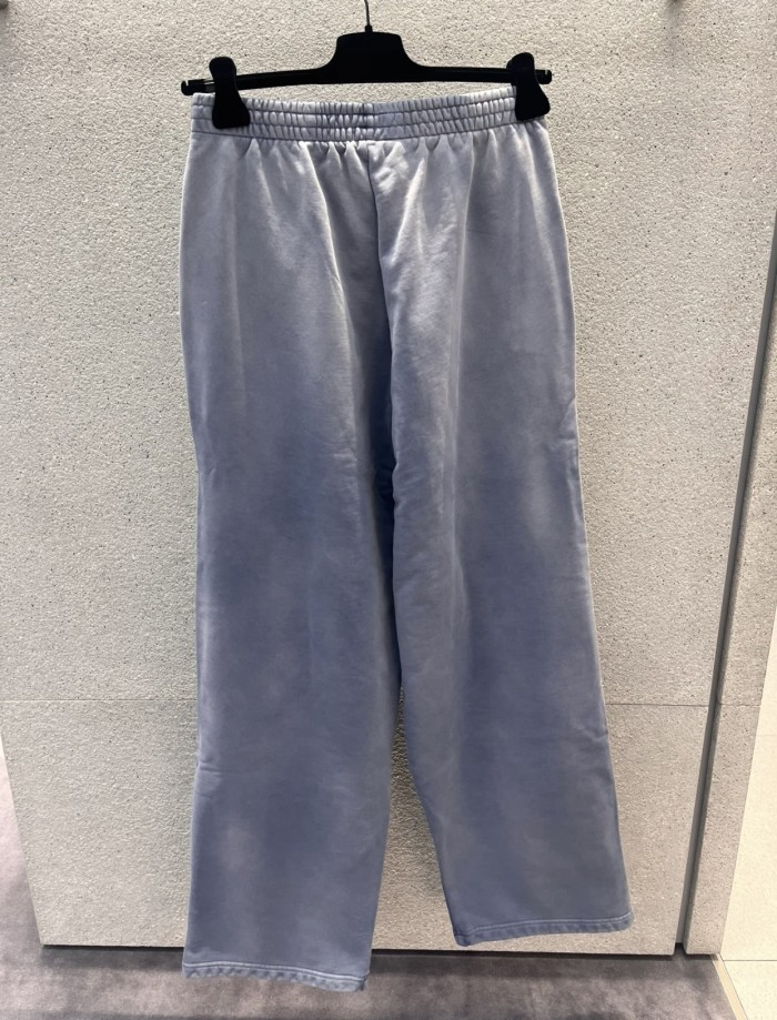 NIGO Balenciaga Men's Four Seasons Logo Printed Mid Waist Washed Gradient Loose Casual Sweatpants #nigo71895