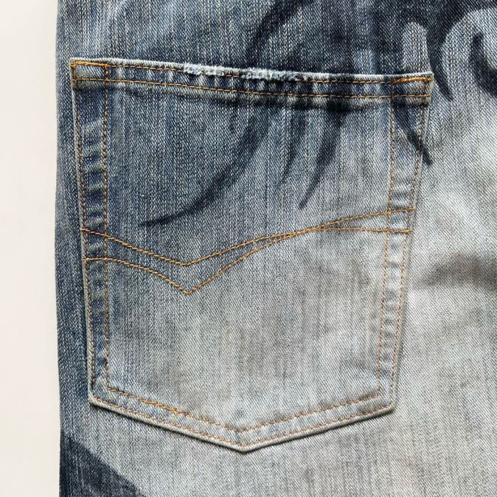NIGO Men's Four Seasons Pattern Printed Solid Color Loose Cotton Jeans Autonomous Label-Free Casual Pants Ngvp #nigo9921