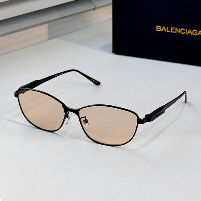 NIGO Balenciaga Women's Fashion Logo Decoration Solid Color Metal Cat Eye Sunglasses  Accessories #nigo71888