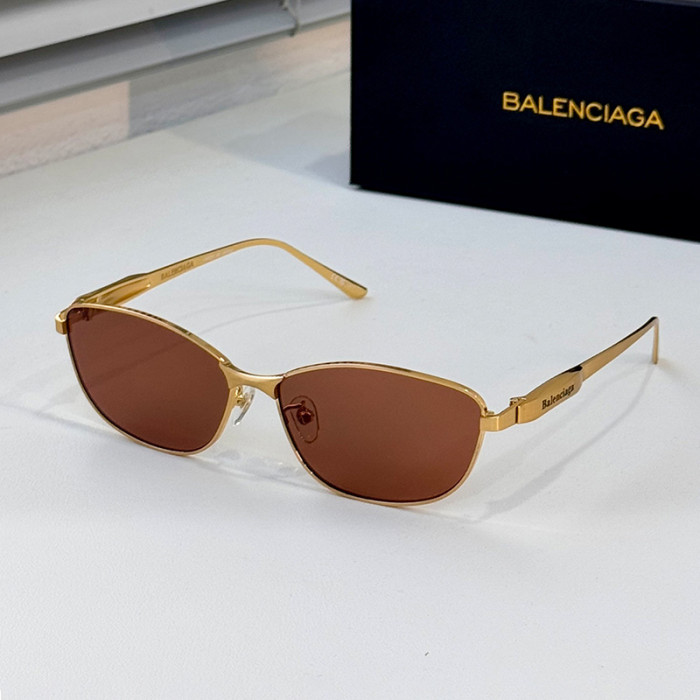 NIGO Balenciaga Women's Fashion Logo Decoration Solid Color Metal Cat Eye Sunglasses  Accessories #nigo71888