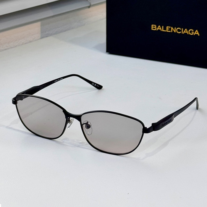 NIGO Balenciaga Women's Fashion Logo Decoration Solid Color Metal Cat Eye Sunglasses  Accessories #nigo71888