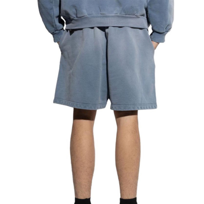 NIGO Balenciaga Men's Summer Logo Printed Elastic Waist Cotton Casual Loose Washed Gradient Political Campaign Shorts #nigo71897