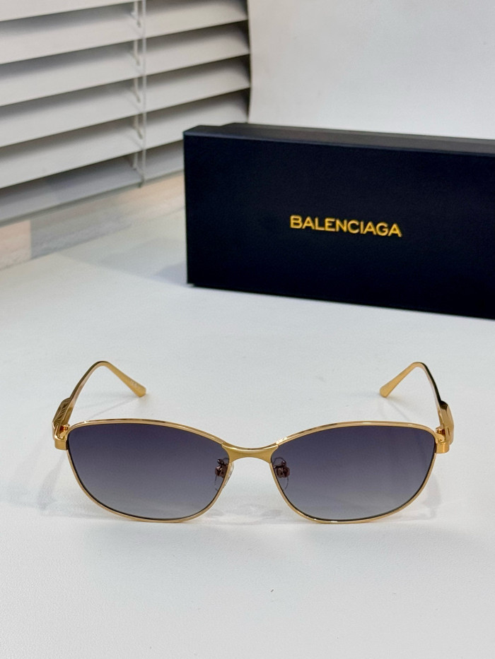 NIGO Balenciaga Women's Fashion Logo Decoration Solid Color Metal Cat Eye Sunglasses  Accessories #nigo71888